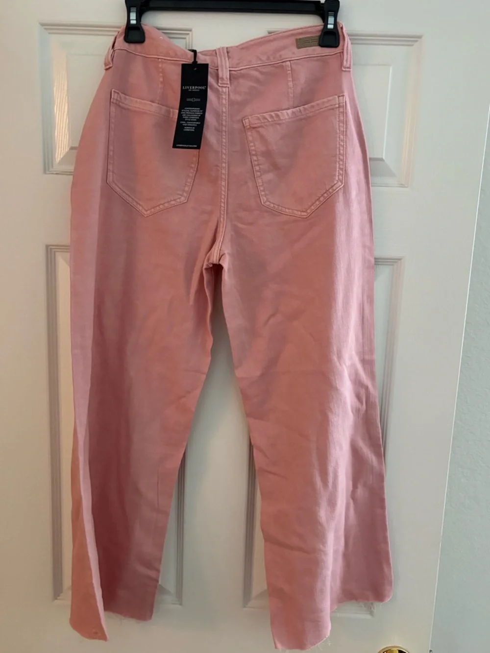 Liverpool Pink Wide-Leg SZ 25 Crop Pants - Picture 3 of 3